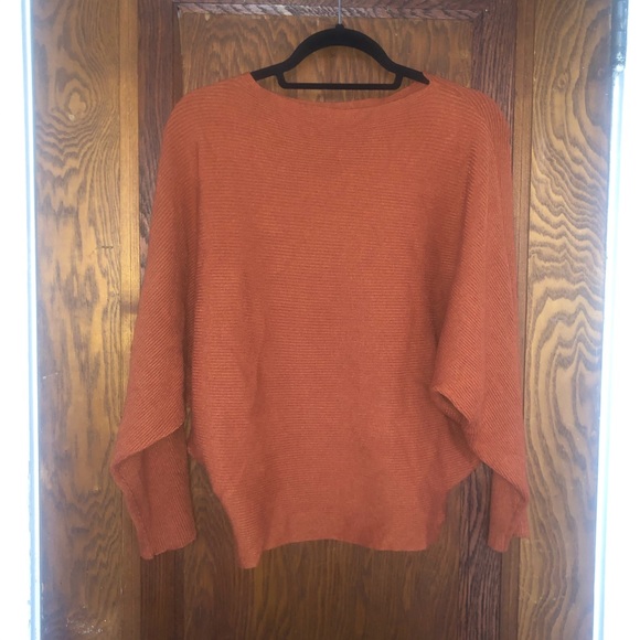 Boat Neck Batwing Sleeve Knitted Sweater - Picture 4 of 6